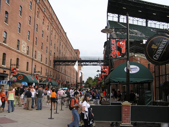 Eutaw St, in front of the Warehouse