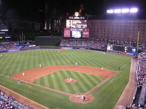 The view from behind Home Plate - Oriole Park