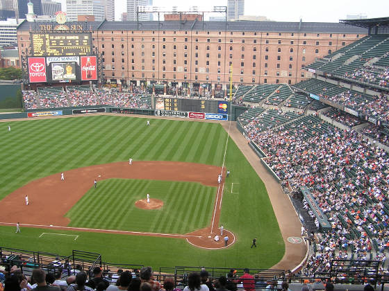 Oriole Park from the 3rd base side